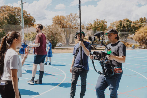 Video team on site