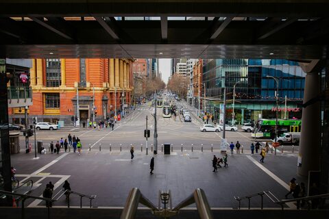Yarra Trams from Southern Cross