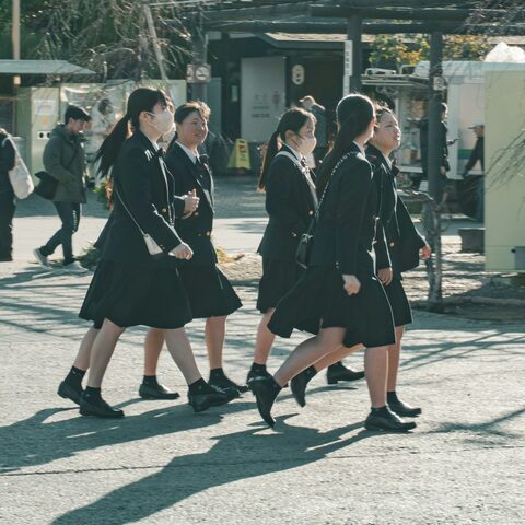 Children walking