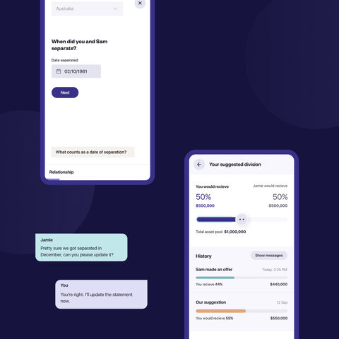Designing and developing amica, a digital solution for separating couples