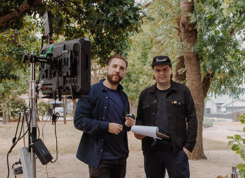 Matt and Michael filming