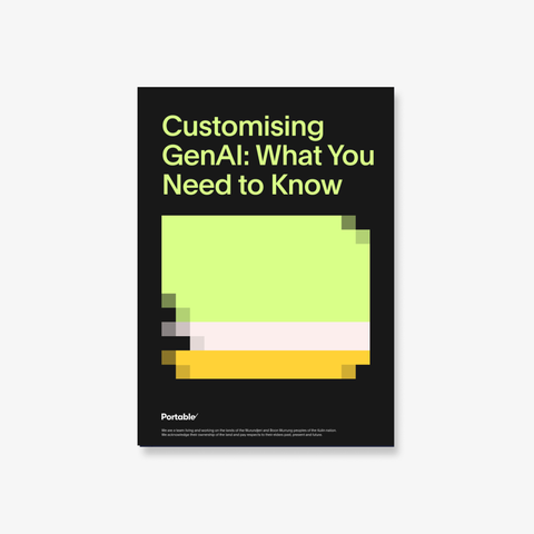 Portable Report: Customising GenAI, What You Need to Know